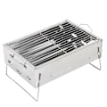 Miniatyrbillede 8 af 8: Udendørs Grill Bærbar Foldbar Kulgrill i Rustfrit Stål til Udendørs Picnic Camping Madlavning
