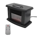 Miniatyrbillede 2 af 8: Rumsovn i åben pejs-stil 1000W LED-skærm Hurtig opvarmning Bærbar til skrivebord i soveværelset i hjemmet (EU-stik 220V)