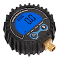 Miniatyrbild 4 av 8: Digital däcktrycksmätare LCD-skärm Fyra enheter 3‑200PSI hjuldäck Luftinflator Monitoring Tester M11x1 tråd Blå bakgrundsbelysning