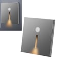 Miniatyrbilde 5 av 8: LED Bevegelsessensor Nattlys ABS Liten LED-induksjonslampe for Soverom Gang Hall Grå