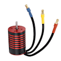 Pikkukuva 3 / 8: GTSKYTENRC 2838 Harjaton Moottori 4 Napaa RC Harjaton Moottori 1/14 1/16 RC Autolle Osa Musta Punainen 3200KV