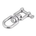Miniatyrbilde 1 av 8: Heavy Duty 304 rustfritt stål dreibar ring Snap Rolling Shackle Device (10 mm)