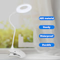 Miniatyrbilde 5 av 8: Lades opp klips-LED-lampe Bordlampe Øyevern for lesing Studie Lys