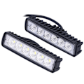Miniatyrbillede 2 af 8: 2 stk LED Arbejdslys 18W IP67 Vandafvisende Aluminium Legering Universal Modifikation til Bil