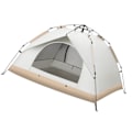 Miniatyrbilde 3 av 8: Enkelt pop-up telt Soltelt Regntätt Sterk stabilitet Automatisk hurtigåpning telt for utendørs camping Hvit Enkeltlags 2-seters