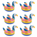 Miniatyrbillede 4 af 8: 10 stk oppustelige drikkeholdere Bærbar sød fugl Pool Party Kopholder Floats Dekoration