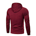 Miniatyrbillede 2 af 3: Mænds Vinrød Langærmet Hoodie Træningstop XL