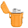 Miniatyrbilde 2 av 8: Bærbar gasslighter Vanntett vindtett lighter for røykere sigaretter Sigarett (oransje)