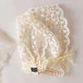Pikkukuva 3 / 8: Tyttöjen Pitsihiuskat söpö Elegantti Retro Prinsessatyyli Käsintehty Pitsihiuskat Juhliin Syntymäpäiville Festivaaleille Beige