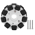 Pikkukuva 1 / 8: 100 mm kaksoisalumini pyörivä ohjauspyörä 30 kg alustarobottipakkaukselle 14054