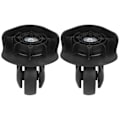 Miniatyrbillede 3 af 8: Et par A65 sorte rejsekufferthjul Mute Wheel Universal Bagageudskiftning Udendørsmateriale L