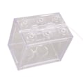 Miniatyrbilde 4 av 8: Dekorativt miniakvarium USB LED-lyslampe Fish Tank Box Kontor Te-bord Dekor (Transparent)