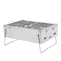 Miniatyrbillede 6 af 8: Udendørs Grill Bærbar Foldbar Kulgrill i Rustfrit Stål til Udendørs Picnic Camping Madlavning