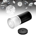 Miniatyrbillede 5 af 8: Hearts & Arrows Gems Diamant Slibnings Lupe 10X Forstørrelsesglas Smykker Viewer (sort)