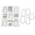 Miniatyrbilde 1 av 8: Klare Stempler Sunt Materiale Gjenbrukbart Klart Unikt Mønster Bred Anvendelse Transparent Stempel for Håndverksprosjekter