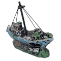 Miniatyrbillede 4 af 8: Akvarium Sea Rover Ornament Høj Simulering Fisk Gemmer Grotte Syntetisk Harpiks til Hjem Akvarium