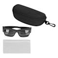 Miniatyrbillede 1 af 8: Oversize Solbriller Passer Over Briller PC Anti-Slip UV-Beskyttelse Solbriller Sort