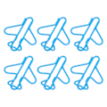 Miniatyrbilde 3 av 8: 100 stk. Søte binders, flyformet design, belagt ledning, lyse farger, dekorative binders for utklippsbøker, kort, papirhåndverk, blå