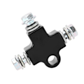 Miniatyrbillede 6 af 8: T-koblingskobling 3-vejs slange Slange Stål Universal til motorcykel ATV Modifikation Sort