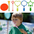 Miniatyrbillede 5 af 6: 6 stk/sæt Tilfældig farve Børn Bubble Wand Tool Bubble Maker Koncentrat Stick Blæser Udendørs Blæsende Bubble Tool Sjove legetøj Gaver