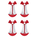 Miniatyrbillede 1 af 8: 4 stk Fishbone Teltpløkke Aluminiumlegering Gulv Mark Spikkrok Telt Vindreb Spænde