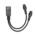 Miniatyrbillede 5 af 8: Splitter strømledning IEC320 C14 han til dobbelt IEC320 C5 hun stik til bærbar computer strømforsyning 100‑250V