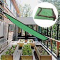 Miniatyrbild 2 av 6: Solskydd Segel Andas Farbic Canopy Markis Skydd Rektangel UV Block Canopy för uteplats Bakgård Gräsmatta Trädgård Grön 2x4m / 6,6x13,1ft