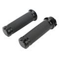 Miniatyrbilde 2 av 8: 1 par 25 mm motorsykkelstyre svart Komfortabelt grep Anodisert universal rustfritt for motorsykkelsykler