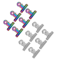 Miniatyrbillede 2 af 8: 12 stk Negletipklemmer Multifunktionelle Fingerforlængelsesklemmer Metalfilpapirklemmer