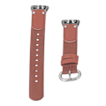 Miniatyrbild 7 av 8: Mjukt canvas PU-läder sportklockarmband Andningsbart utbytesarmband Passar för Mi Band 8 NFC Caramel Brown