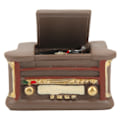 Pikkukuva 1 / 8: Nukkekodin Mini-soittimella Simulointi DIY Käsintehty 1:12 Nukkekodin Mini Retro-soittimella Malli Nukkekodin Tarvikkeille