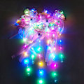 Miniatyrbillede 7 af 8: Børne LED Glow Wand Lys Op LED Fairy Stick Legetøj Prinsesse Wand Glow Sticks Fødselsdagsfest Favør Hjerteform