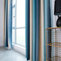 Miniatyrbild 6 av 8: Stripe Gradient Fönster Gardin Panel Vardagsrum Sovrum Hotell Divider Shade Gardin (#1)