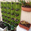 Miniatyrbillede 3 af 5: Vertikal Havevæg Hængende Plantningsposer - 36 Lommer Sort