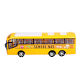 Miniatyrbillede 6 af 8: Minibusmodel Legetøj Høj Simulation Fine Detaljer Gul Træghedsbus Legetøj til Over 3 År Børn Hjemindretning Gaver