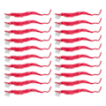 Miniatyrbilde 2 av 8: 20 stk Fuzzy Worm Myk Touch Plysj Material Søt Stil DIY Kompakt Bærbar Fuzzy Worms for Party Rosa