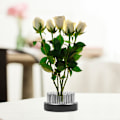 Pikkukuva 3 / 8: Pyöreä ruostumattomasta teräksestä valmistettu Ikebana Kenzan kukka-asetelma (74 mm)