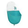 Miniatyrbild 2 av 8: Babyurinal Lättviktsbärbar hopfällbar Praktisk kapacitet PP TPR Tecknad serie potträningsurinal för pojkar Grön dinosaurie (med krokar vattenpluggar)