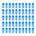 Miniatyrbillede 1 af 8: Pneumatisk støjdæmper i plast Luftledning Flow Control Udstødningsstøjdæmper Kompressor Fitting Blue50Pcs PSU-01