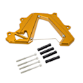 Miniatyrbilde 2 av 8: Motorsykkel Foran Tannhjul Vakt Plate CNC Aluminium Legering Utbytting for NINJA1000 2014‑2017 Gull