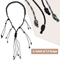 Miniatyrbild 5 av 8: Bärbar Nylon Duck Goose Call Lanyard Braid Paracord för utomhusjakt (svart+CP kamouflage)