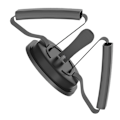 Miniatyrbillede 3 af 8: Sit-up Assistent Enhed Multifunktionel Sit-up Udstyr Stang til Indendørs Hjem Fitness Udstyr Sort
