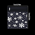 Miniatyrbillede 2 af 7: 100 stk Julegavepose Plastpose Snowfake Trykt Slikpose