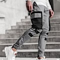 Pikkukuva 2 / 5: Miesten Slim Fit Cargo Jogger -housut XL Harmaa