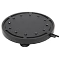 Miniatyrbillede 7 af 8: Q12 Akvarium Boblelampe Fiskekum Landskab LED Dyklys Oxygenationsplade 100‑240V US Stik