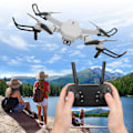 Miniatyrbilde 7 av 8: LSE525 sammenleggbar dobbeltkamera drone med høy oppløsning Quadcopter RC drone (grå)