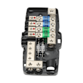 Miniatyrbillede 8 af 8: Fused Power Distribution Block 4-vejs Fordeling Passer til Biler Campingvogne Lastbiler Trailer UTV-både