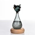 Miniatyrbild 3 av 8: Väderprediktor Kattflaska Svart Ergonomisk Robust Glas Väderprediktor för Vardagsrum Kök