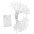 Miniatyrbillede 8 af 8: 3 meter snefnugformede lyskæder LED julelys til hjemmet gardin fest Ferie dekoration Hvid lys