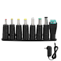 Miniatyrbillede 4 af 8: Strømforsyningsadapter 12V 2A LED-strimler skiftende oplader med 8 DC-konverteringsstik 100-240V US-stik